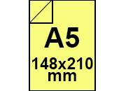 CartaRiciclataColorata Steinbeis GIALLO, 80gr, a5 COIUE10a5